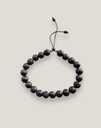 Pulsera base 8mm lava negra