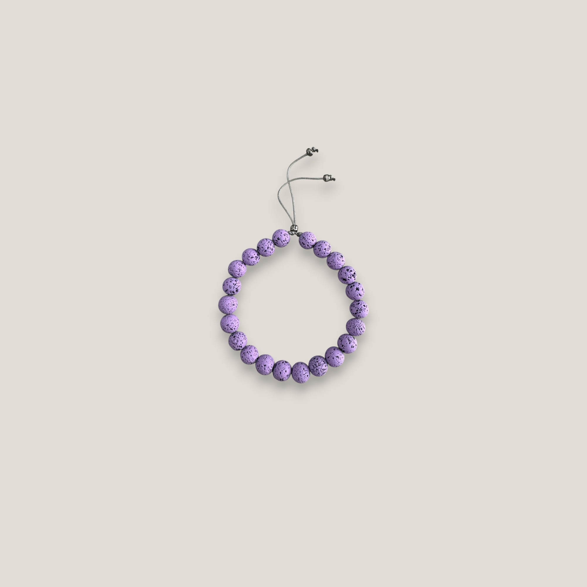 Pulsera base 8mm lava malva