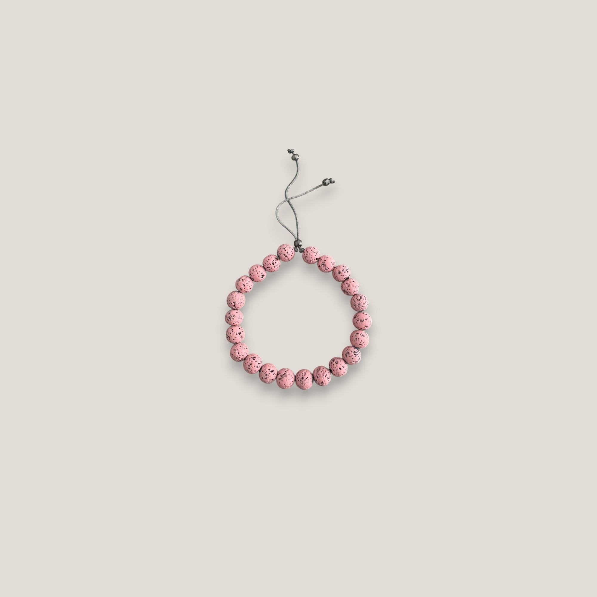 Pulsera base 8mm lava rosa
