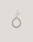 Pulsera base 6mm perlas de cristal nacarado blanco