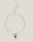 Collar midi pez cerámica rosa lava rosa